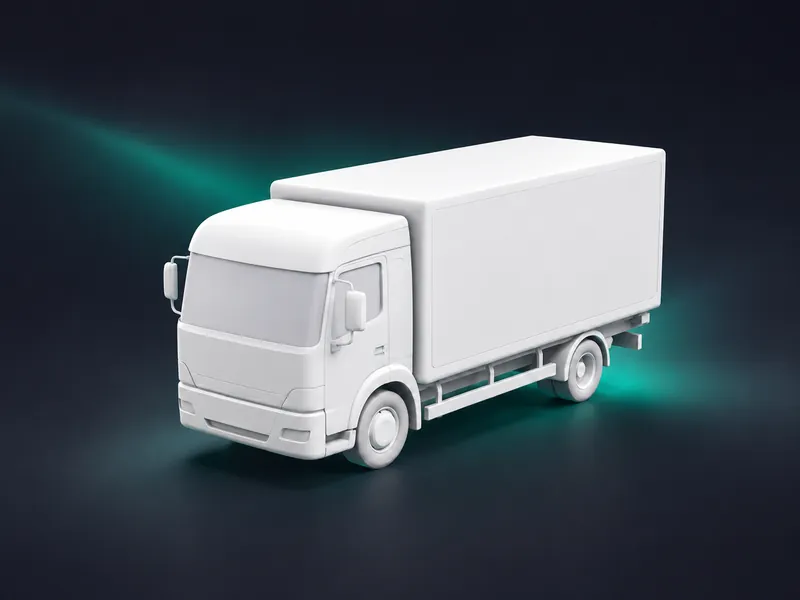 Truck on a highway